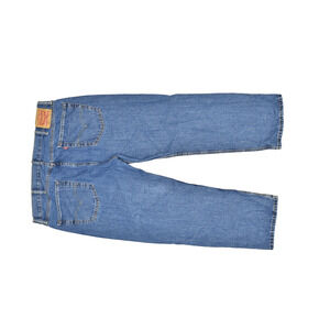 Men's Levi's 505 Regular Straight Leg Blue Denim Jeans Size 40x29 Light Wash